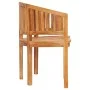 Banco con forma de banana madera maciza de teca 120 cm de vidaXL, Bancos de jardín - Ref: Foro24-48020, Precio: 276,51 €, Des...
