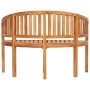 Banco con forma de banana madera maciza de teca 120 cm de vidaXL, Bancos de jardín - Ref: Foro24-48020, Precio: 283,83 €, Des...