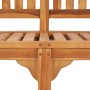 Banco con forma de banana madera maciza de teca 120 cm de vidaXL, Bancos de jardín - Ref: Foro24-48020, Precio: 283,83 €, Des...