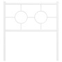 Cabecero de metal blanco 80 cm de , Cabeceros y pies de cama - Ref: Foro24-376302, Precio: 28,88 €, Descuento: %