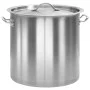 Cacerola de acero inoxidable 26 L 32x32 cm de vidaXL, Ollas altas - Ref: Foro24-51133, Precio: 88,12 €, Descuento: %