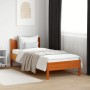 Estructura de cama madera maciza de pino marrón cera 90x190 cm de , Camas y somieres - Ref: Foro24-844756, Precio: 90,63 €, D...