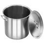 Cacerola de acero inoxidable 26 L 32x32 cm de vidaXL, Ollas altas - Ref: Foro24-51133, Precio: 88,12 €, Descuento: %