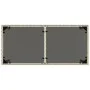 Mesa jardín superficie vidrio ratán PE gris claro 115x54x74 cm de , Mesas de jardín - Ref: Foro24-365079, Precio: 74,35 €, De...