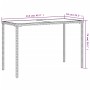Mesa jardín superficie vidrio ratán PE gris claro 115x54x74 cm de , Mesas de jardín - Ref: Foro24-365079, Precio: 69,77 €, De...