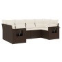Set sofás de jardín 6 piezas y cojines ratán sintético marrón de , Conjuntos de jardín - Ref: Foro24-3252920, Precio: 455,60 ...