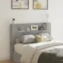 Cabecero de cama con luz LED gris hormigón 140x16,5x103,5 cm de , Cabeceros y pies de cama - Ref: Foro24-839248, Precio: 78,8...