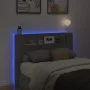 Cabecero de cama con luz LED gris hormigón 140x16,5x103,5 cm de , Cabeceros y pies de cama - Ref: Foro24-839248, Precio: 78,8...