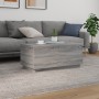 Mesa de centro con luces LED gris Sonoma 90x50x40 cm de , Mesas de centro - Ref: Foro24-839880, Precio: 65,17 €, Descuento: %