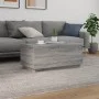 Mesa de centro con luces LED gris Sonoma 90x50x40 cm de , Mesas de centro - Ref: Foro24-839880, Precio: 66,15 €, Descuento: %