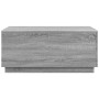 Mesa de centro con luces LED gris Sonoma 90x50x40 cm de , Mesas de centro - Ref: Foro24-839880, Precio: 65,17 €, Descuento: %