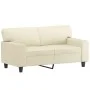 Sofá de 2 plazas de cuero sintético color crema 120 cm de , Sofás - Ref: Foro24-359413, Precio: 218,68 €, Descuento: %