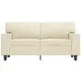 Sofá de 2 plazas de cuero sintético color crema 120 cm de , Sofás - Ref: Foro24-359413, Precio: 218,68 €, Descuento: %