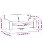 Sofá de 2 plazas de cuero sintético color crema 120 cm de , Sofás - Ref: Foro24-359413, Precio: 218,68 €, Descuento: %
