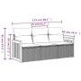 Garden sofa set with cushions 3 pieces black synthetic rattan by , Garden sets - Ref: Foro24-3259837, Price: 212,80 €, Discou...