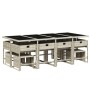 Set comedor jardín y cojines 13 pzas ratán sintético gris claro de , Conjuntos de jardín - Ref: Foro24-3211343, Precio: 695,6...