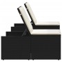 Tumbonas con mesita 2 unidades ratán sintético negro de , Tumbonas - Ref: Foro24-368422, Precio: 182,96 €, Descuento: %