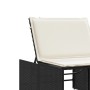 Tumbonas con mesita 2 unidades ratán sintético negro de , Tumbonas - Ref: Foro24-368422, Precio: 182,96 €, Descuento: %