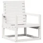 Silla de jardín madera maciza de pino blanco 57,5x63x76 cm de , Sillas de jardín - Ref: Foro24-832548, Precio: 67,74 €, Descu...