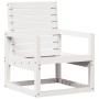 Silla de jardín madera maciza de pino blanco 57,5x63x76 cm de , Sillas de jardín - Ref: Foro24-832548, Precio: 68,37 €, Descu...