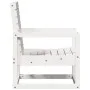 Silla de jardín madera maciza de pino blanco 57,5x63x76 cm de , Sillas de jardín - Ref: Foro24-832548, Precio: 67,74 €, Descu...