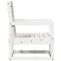 Silla de jardín madera maciza de pino blanco 57,5x63x76 cm de , Sillas de jardín - Ref: Foro24-832548, Precio: 68,37 €, Descu...