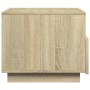 Mesa de centro con luces LED roble Sonoma 50x49x40 cm de , Mesas de centro - Ref: Foro24-839828, Precio: 69,18 €, Descuento: %