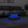 Mesa de centro con luces LED roble Sonoma 50x50x40 cm de , Mesas de centro - Ref: Foro24-839842, Precio: 63,49 €, Descuento: %