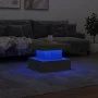 Mesa de centro con luces LED roble Sonoma 50x50x40 cm de , Mesas de centro - Ref: Foro24-839842, Precio: 62,24 €, Descuento: %