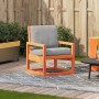 Silla de jardín madera maciza de pino marrón cera 57,5x63x76 cm de , Sillas de jardín - Ref: Foro24-844645, Precio: 68,37 €, ...