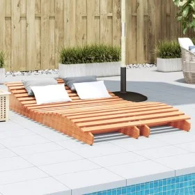 Solid pine wood loungers brown 2 pcs 205x60x31.5 cm by , Loungers - Ref: Foro24-844651, Price: 170,85 €, Discount: %