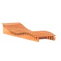 Tumbonas madera maciza de pino marrón 2 uds 205x60x31,5 cm de , Tumbonas - Ref: Foro24-844651, Precio: 172,43 €, Descuento: %