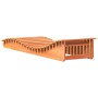 Tumbonas madera maciza de pino marrón 2 uds 205x60x31,5 cm de , Tumbonas - Ref: Foro24-844651, Precio: 172,43 €, Descuento: %