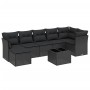 Set de sofás de jardín 8 piezas y cojines ratán sintético negro de , Conjuntos de jardín - Ref: Foro24-3263201, Precio: 493,6...