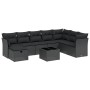 Set de sofás de jardín 8 piezas y cojines ratán sintético negro de , Conjuntos de jardín - Ref: Foro24-3263281, Precio: 554,4...