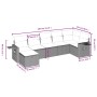 Set de sofás de jardín 7 piezas con cojines ratán PE gris de , Conjuntos de jardín - Ref: Foro24-3263816, Precio: 427,94 €, D...