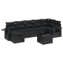 Set de sofás de jardín 8 piezas y cojines ratán sintético negro de , Conjuntos de jardín - Ref: Foro24-3263821, Precio: 499,7...