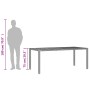 Mesa de jardín superficie madera acacia ratán gris 190x90x75cm de , Mesas de jardín - Ref: Foro24-365542, Precio: 213,42 €, D...