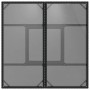 Mesa de jardín superficie de vidrio ratán PE negro 80x80x75 cm de , Mesas de jardín - Ref: Foro24-365521, Precio: 76,99 €, De...
