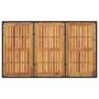 Mesa de jardín superficie madera acacia ratán negro 150x90x75cm de , Mesas de jardín - Ref: Foro24-365535, Precio: 170,38 €, ...