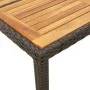 Mesa de jardín superficie madera acacia ratán negro 150x90x75cm de , Mesas de jardín - Ref: Foro24-365535, Precio: 167,02 €, ...