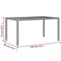 Mesa de jardín superficie madera acacia ratán negro 150x90x75cm de , Mesas de jardín - Ref: Foro24-365535, Precio: 167,02 €, ...