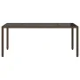 Mesa de jardín superficie de vidrio ratán PE marrón 190x90x75cm de , Mesas de jardín - Ref: Foro24-365540, Precio: 190,97 €, ...