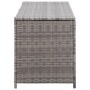 Caja de almacenaje de jardín ratán sintético gris 120x50x60 cm de vidaXL, Cajas de almacenaje para exteriores - Ref: Foro24-4...
