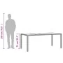 Mesa de jardín superficie de vidrio ratán PE marrón 190x90x75cm de , Mesas de jardín - Ref: Foro24-365540, Precio: 190,97 €, ...