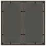Mesa de jardín superficie de vidrio ratán PE marrón 90x90x75 cm de , Mesas de jardín - Ref: Foro24-365528, Precio: 99,57 €, D...