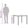 Garden table glass surface PE rattan brown 90x90x75 cm by , Garden tables - Ref: Foro24-365528, Price: 111,70 €, Discount: %