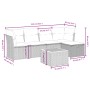 Set de muebles de jardín 6 pzas y cojines ratán sintético gris de , Conjuntos de jardín - Ref: Foro24-3264714, Precio: 318,82...
