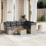 Set de sofás de jardín 8 pzas y cojines ratán sintético gris de , Conjuntos de jardín - Ref: Foro24-3264742, Precio: 445,95 €...