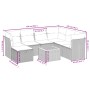 Set de sofás de jardín 8 pzas y cojines ratán sintético gris de , Conjuntos de jardín - Ref: Foro24-3264742, Precio: 445,95 €...